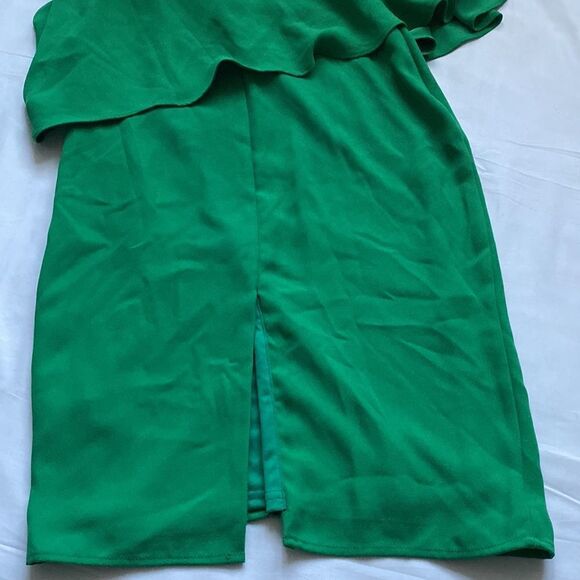 ⭐️NWT occasion by dex ruffled asymmetrical sheath dress⭐️ - Picture 7 of 8